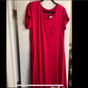 Stitch fix red swing T-shirt dress